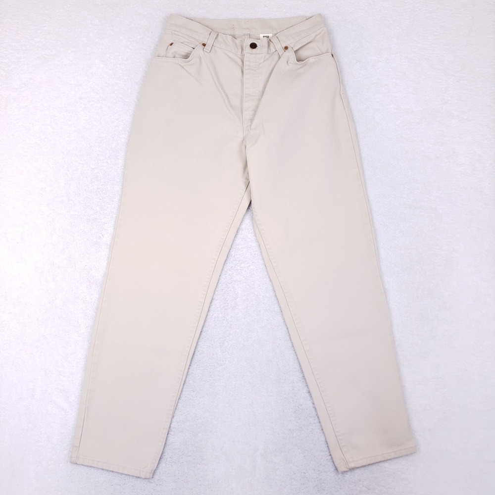 Levi's Vintage 951 Relaxed Tapered Leg Jeans 12 Med Off White
